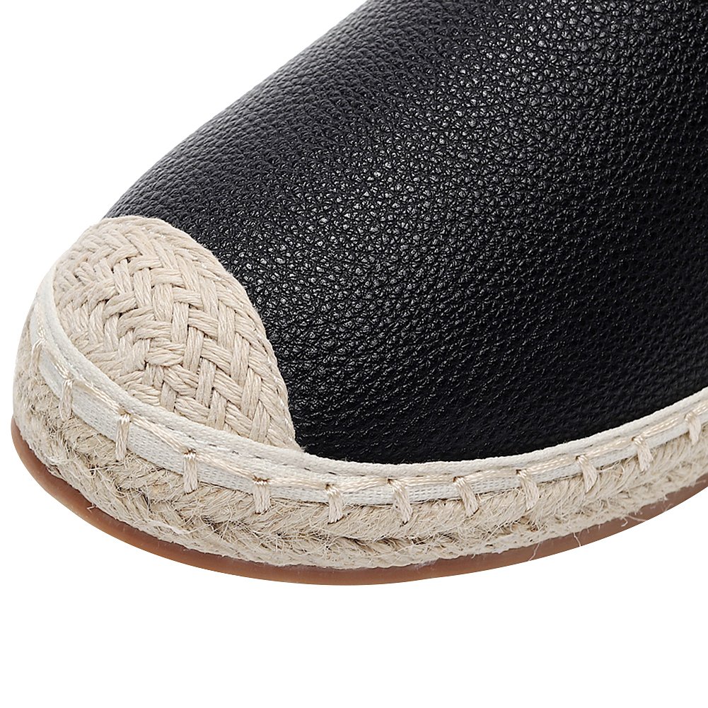 ANUFER Mujer Comodidad Plano Zapatos de Tenis Low-Top Ponerse Alpargatas Zapatillas