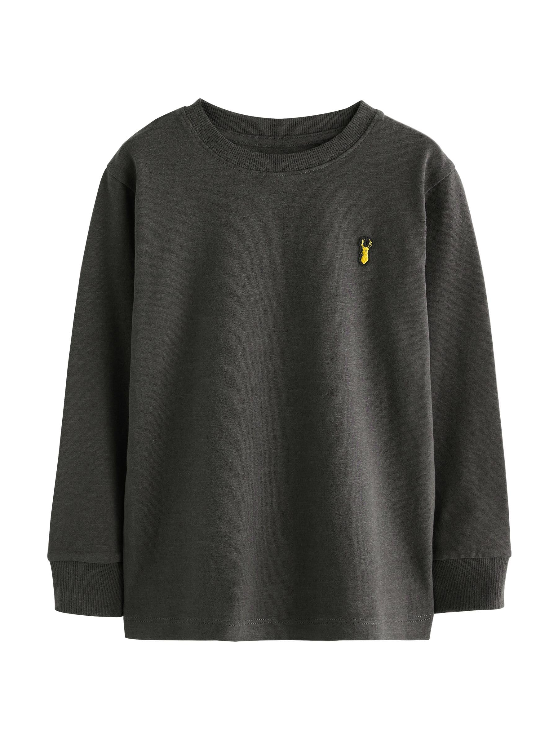 NEXT Jungen Gemütliche Langarmshirts im 8er-Pack mit Hirschlogo