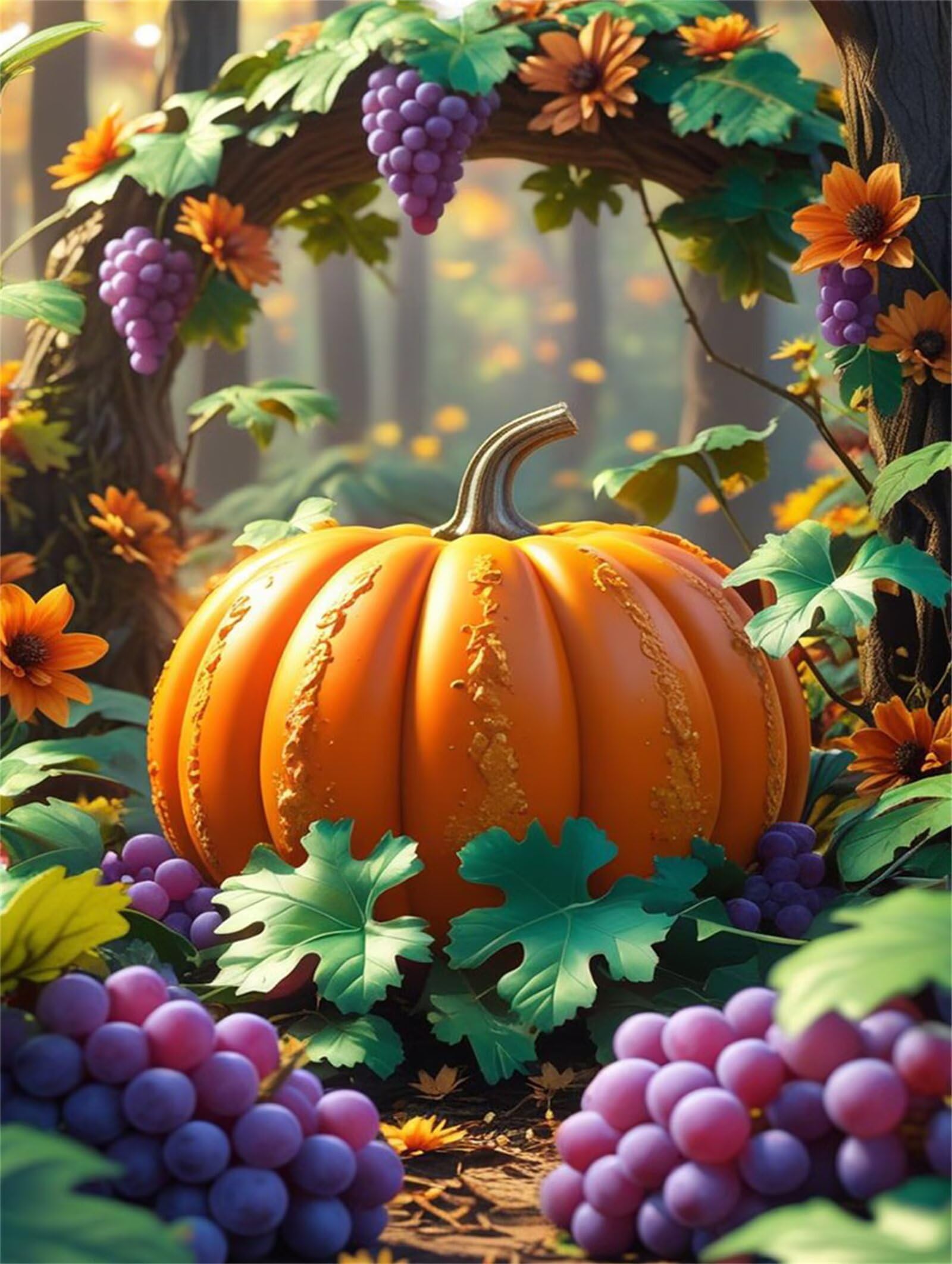 Puzzle 1314 Piezas Adultos Uvas de Calabaza, Rompecabezas Adultos Dificil 75x50cm, Estimula la Concentración y Antiestrés, Juego de Habilidad para Toda la Familia
