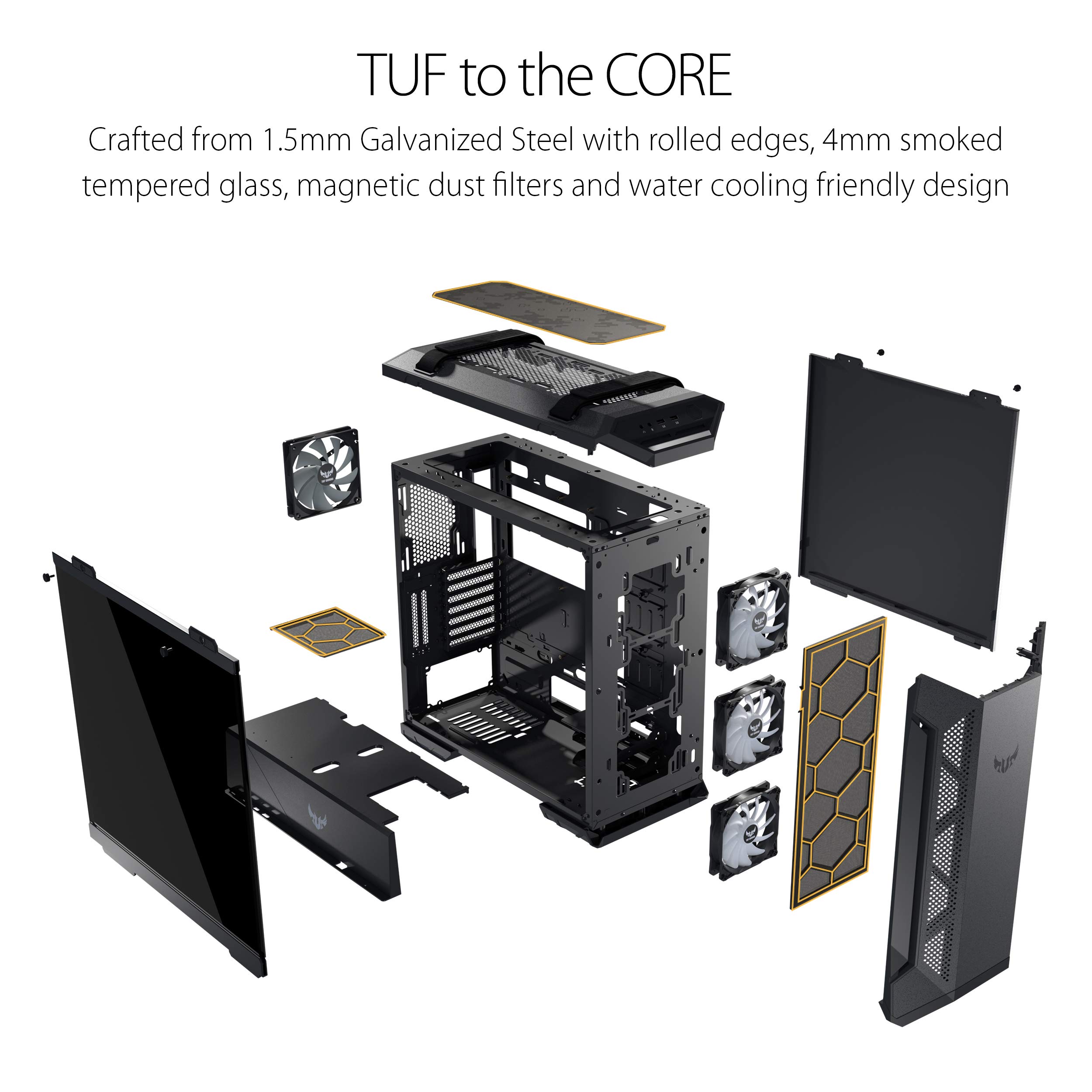 ASUS - ASUS TUF Gaming GT501 ミッドタワー PCケース TUF Gaming GT501｜Gaming Case｜ASUS USA