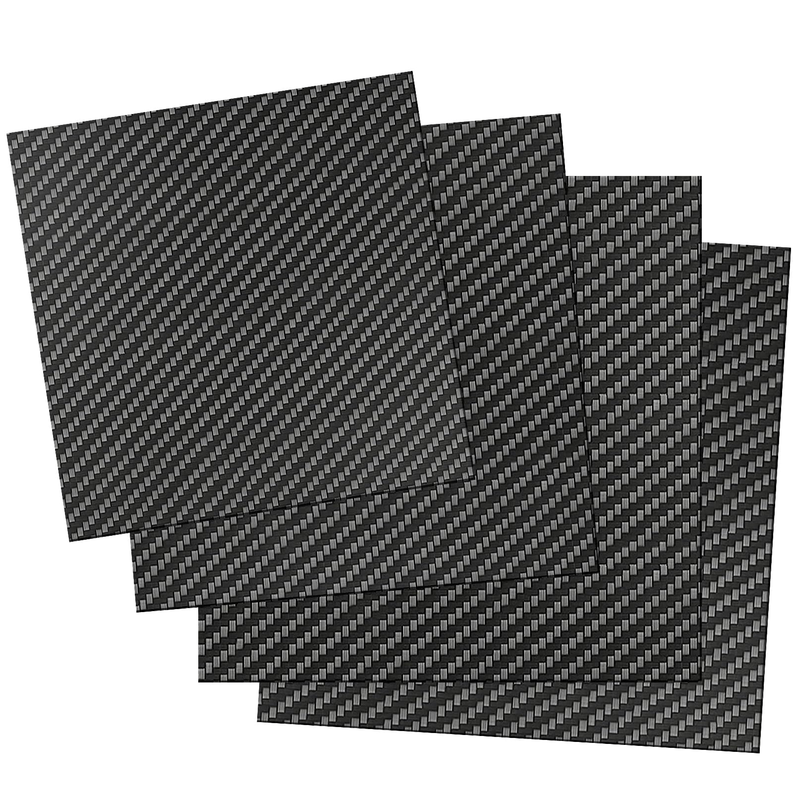 Carbon Rock Board For Walls 75X125MM CARBON FIBER Plate Panel Sheets 0.5/1/1.5/2/3mm Thickness DIY Rigid Plastic Sheet