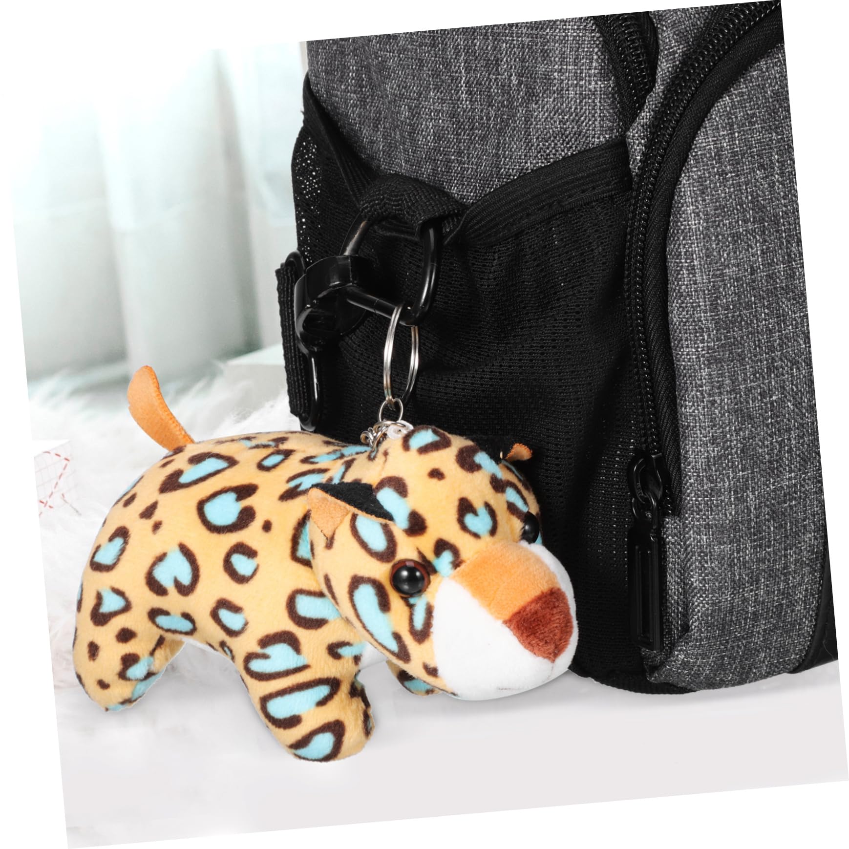 24 Llaveros de Peluche de Animales Anilla, PP Algodón | Bolsas y Llaves, Colgante para Mochila, Recuerdos de Fiesta para Niños