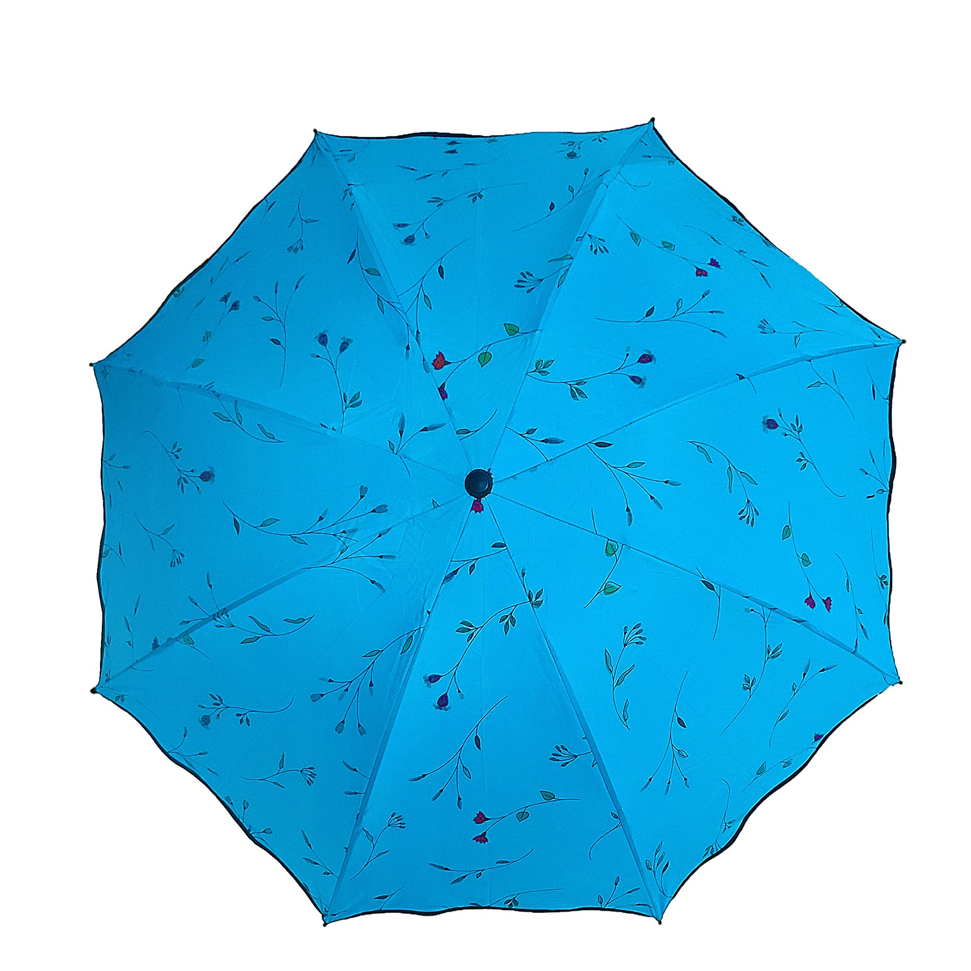 Maibar Women's B-Blue Sun Umbrella For Upf 50 Uv Umbrella Spf 50 Compact Lightweight Mini Umbrellas Flower (Blue)