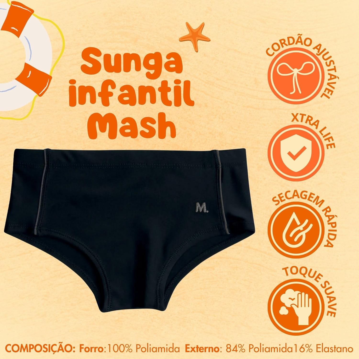 Sunga Infantil Mash Slip Praia Natação UV50+ Ajustável Dry Fast Menino em promoção! Veja a oferta e mais achadinhos de Moda praia infantil 3 Hoje é o melhor dia para comprar Sunga Infantil Mash Slip Praia Natação UV50+ Ajustável Dry Fast Menino com aquele preço maroto! Promoção! Aproveite a oferta! 3