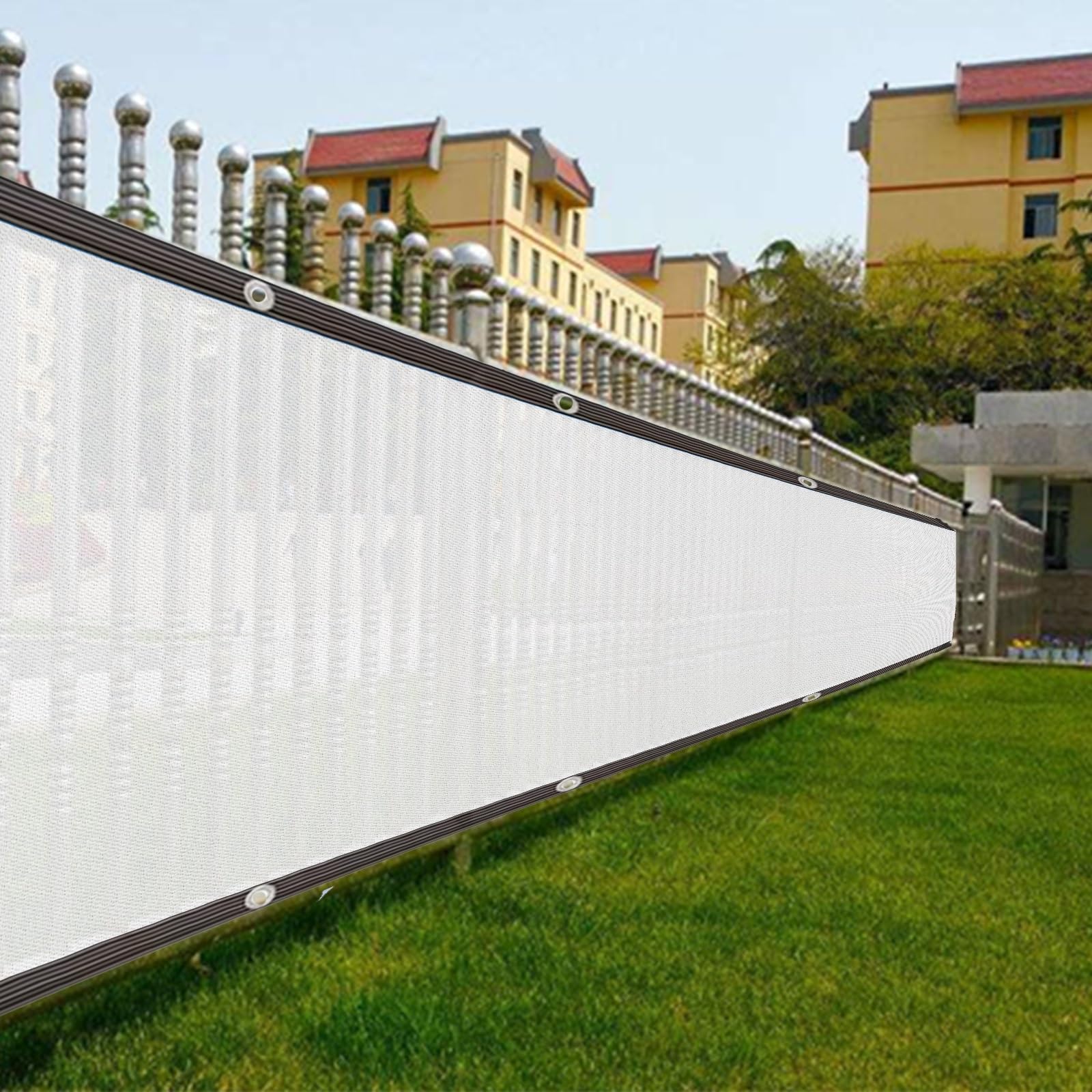 Generic 90% Shading Shade Cloth White Sun Shade Net 6.6X59FT 9.9X62.3FT 16.4X49.2FT 26X36FT Shade Cover for Green House, Garden, Pergola, Pools, Dump Truck (Size : 3.3x13ft), IYVVZRCIU-3.3X13FT