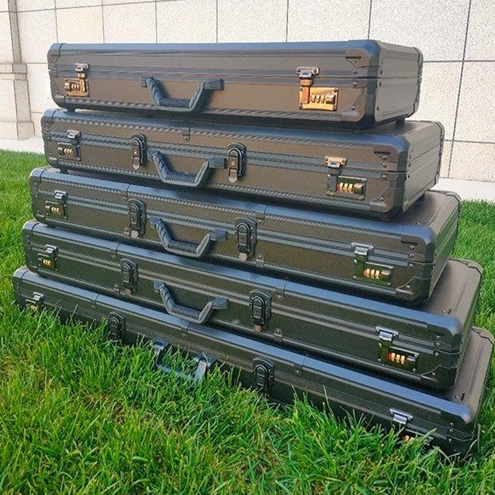Fundas Rígidas para Rifles Maletín Táctico de Aluminio con Cerradura de Combinación y Asa de Transporte Forro de Esponja Precortado para Viajeros, Aficionados Al Tiro, y Cazadores