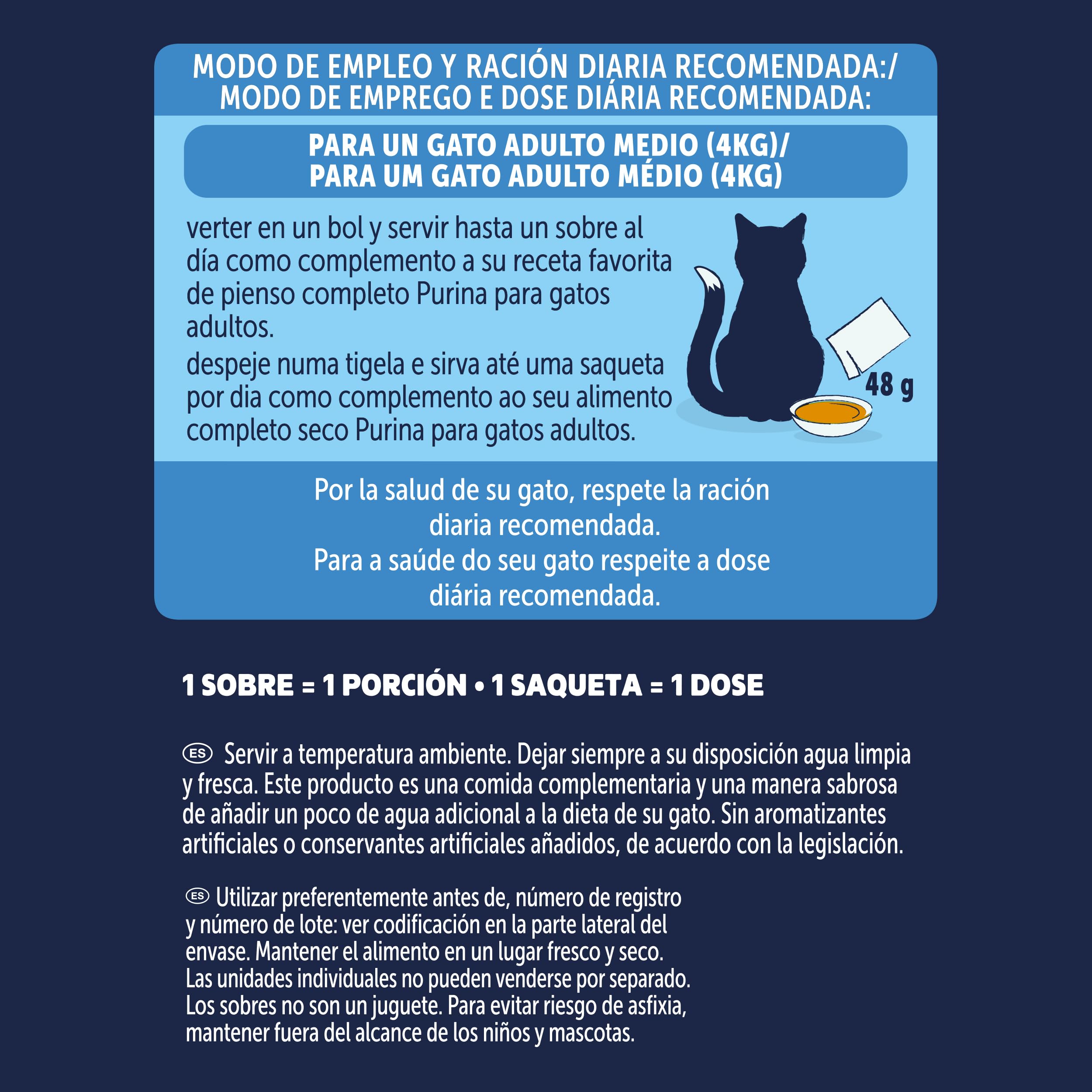 PURINA® FELIX® Soup Time Original con Bacalao 48 Unidades x 48gr