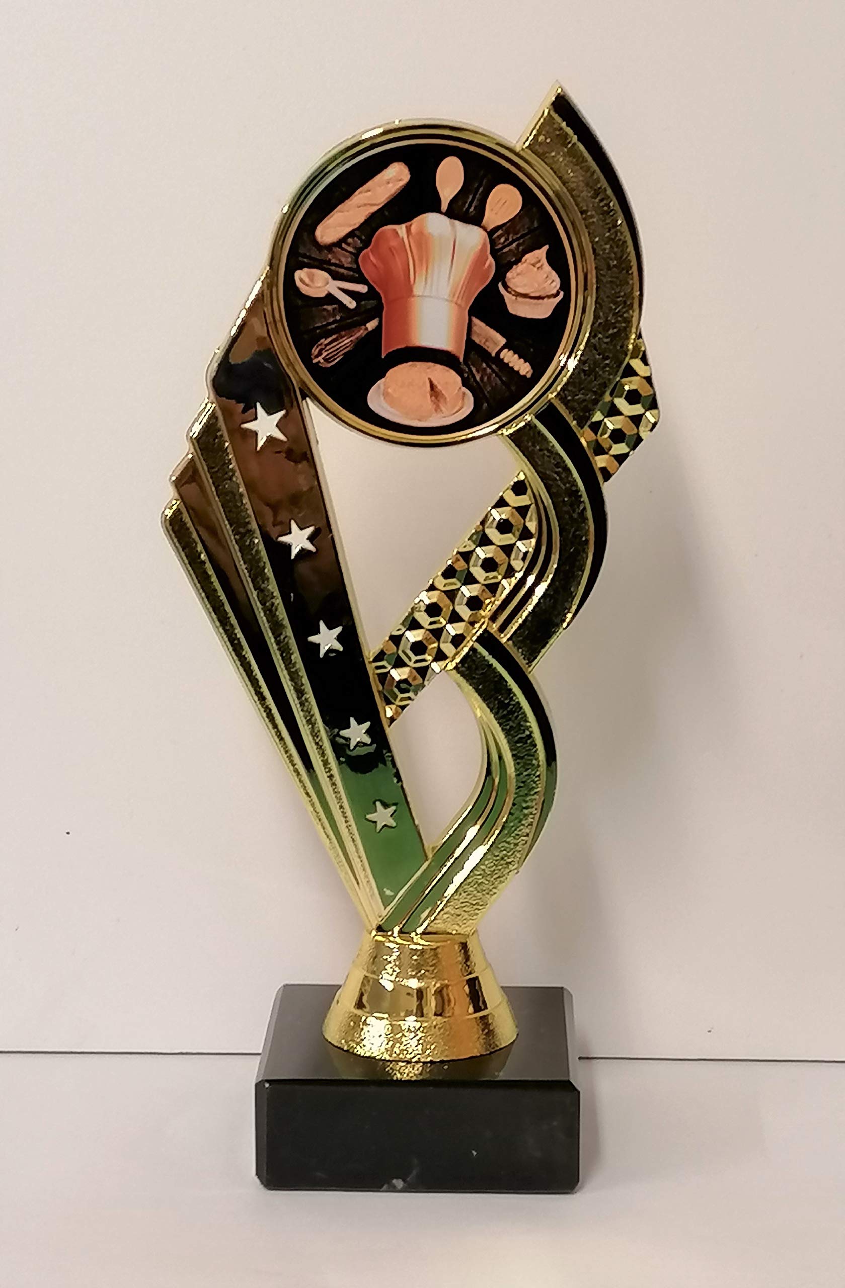 Chef Gold cookery award Trophy,Award,170mm,Free Engraving (cl)