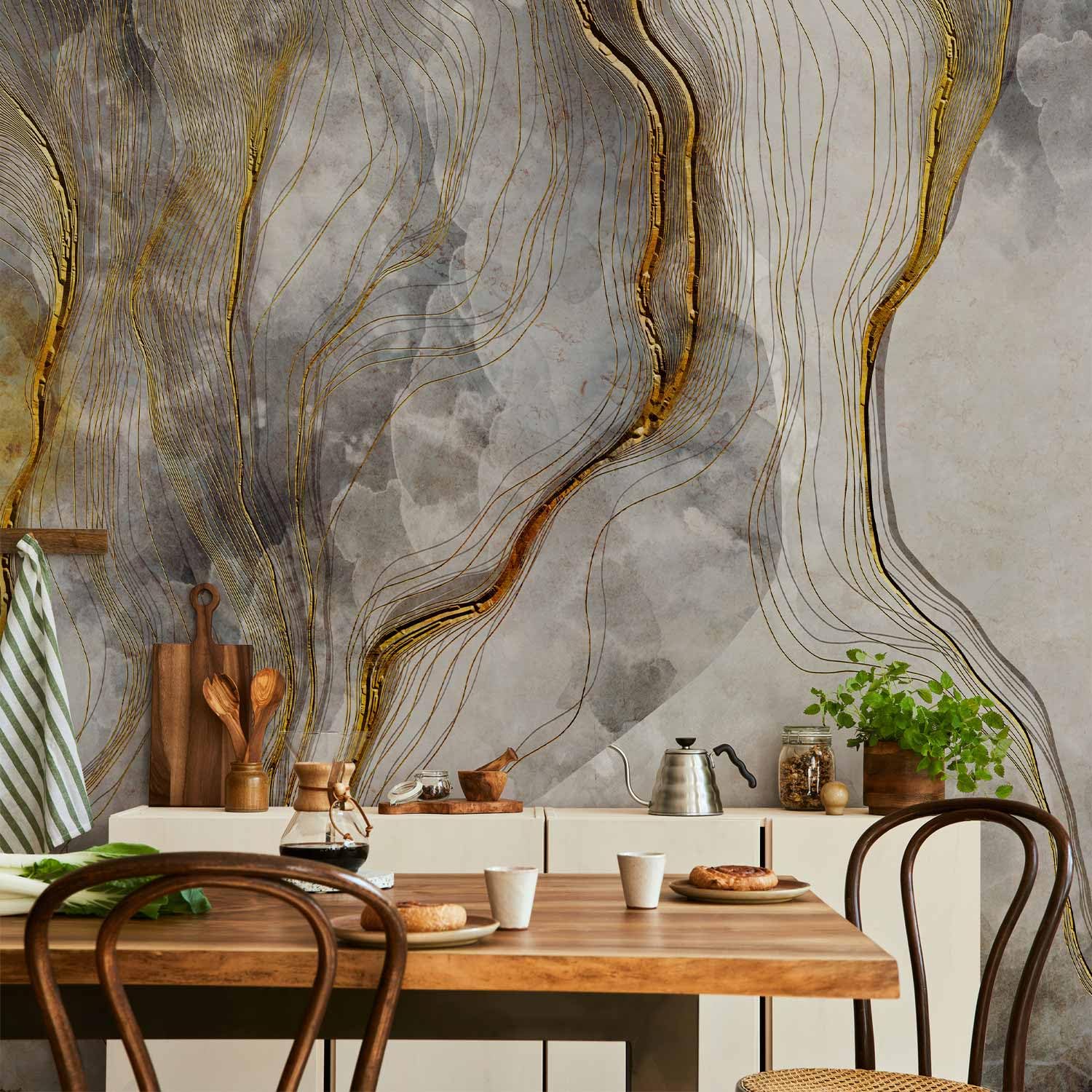 murando - Carta da Parati Moderna Spessa per Cameretta, Marmo 3D 400x280 cm | Fotomurali in TNT, Spessore Maggiore, Decorazione da Muro XXL, Poster Giganti da Parete, Astratto, Produzione Europea