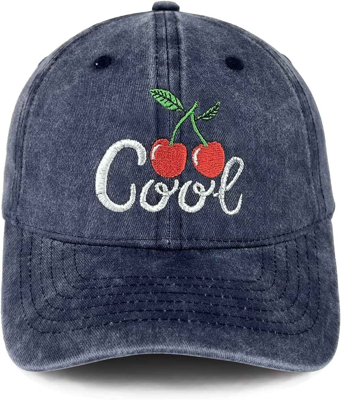 Cherry Embroidered Hat Cherries Cool Baseball Caps Cotton Dad Adjustable Cactus Hat for Men Women
