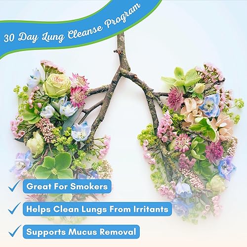 Miniatura 2 de Limpieza pulmonar - Potente programa de desintoxicación pulmonar - 100% a base de vegetales - Ideal para fumadores - Apoya la salud respiratoria -