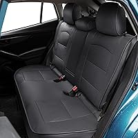 Vista 4 de OASIS AUTO Fundas de asiento de ajuste personalizado para Impreza y Crosstrek 2012-2022, juego completo de protector interior de piel sintética