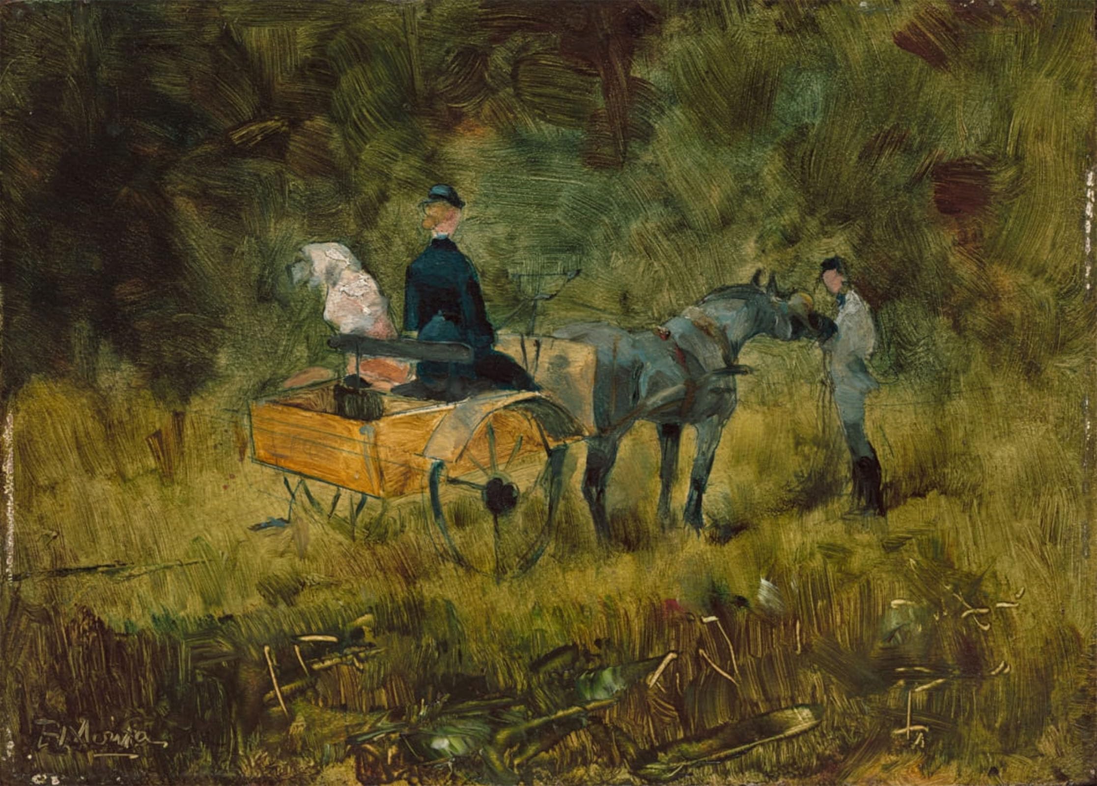 POSTERIIk Vintage Print Pop Art Landscape Artwork the Trap by Henri De Toulouse Lautrec Art Prints for Office Home Decor 60x90cm