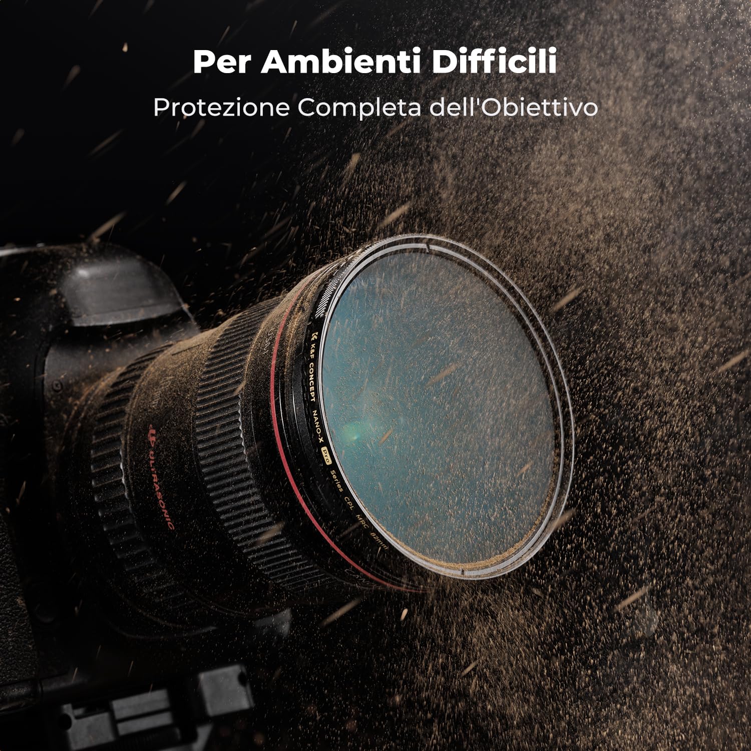K&F CONCEPT Nano-X Pro 95mm Filtro Polarizzatore Circolare Filtro CPL con Frame in Ottone 36 Strati Rivestimento Nano in Vetro Ottico