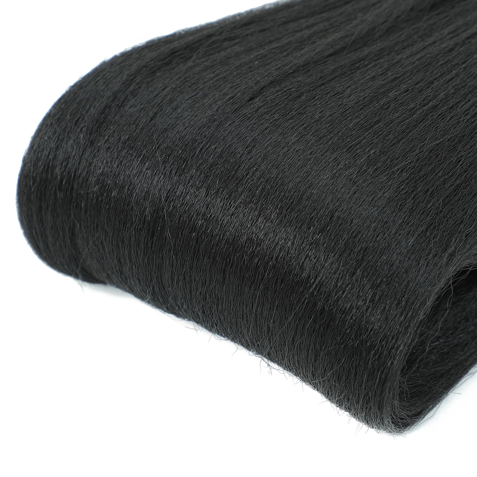 Extension Capelli per Treccine Africane Nero 30 Pollici Lunghe Kanekalon Easy Braids Extensions Nere 6 Confezioni Extension Capelli Sintetici per Trecce Black Braiding Hair Pre Stretched(1B)