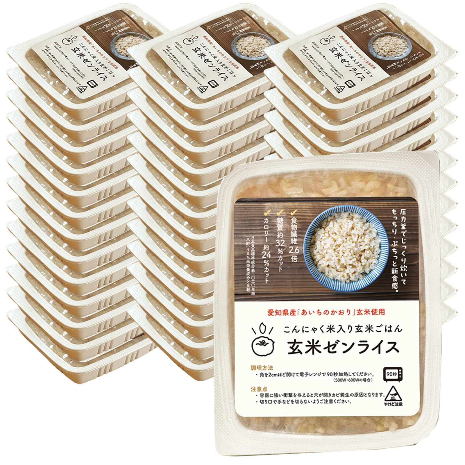 Amazon.co.jp: 【こんにゃく米入り】伊豆河童 玄米ゼンライス 160g×40