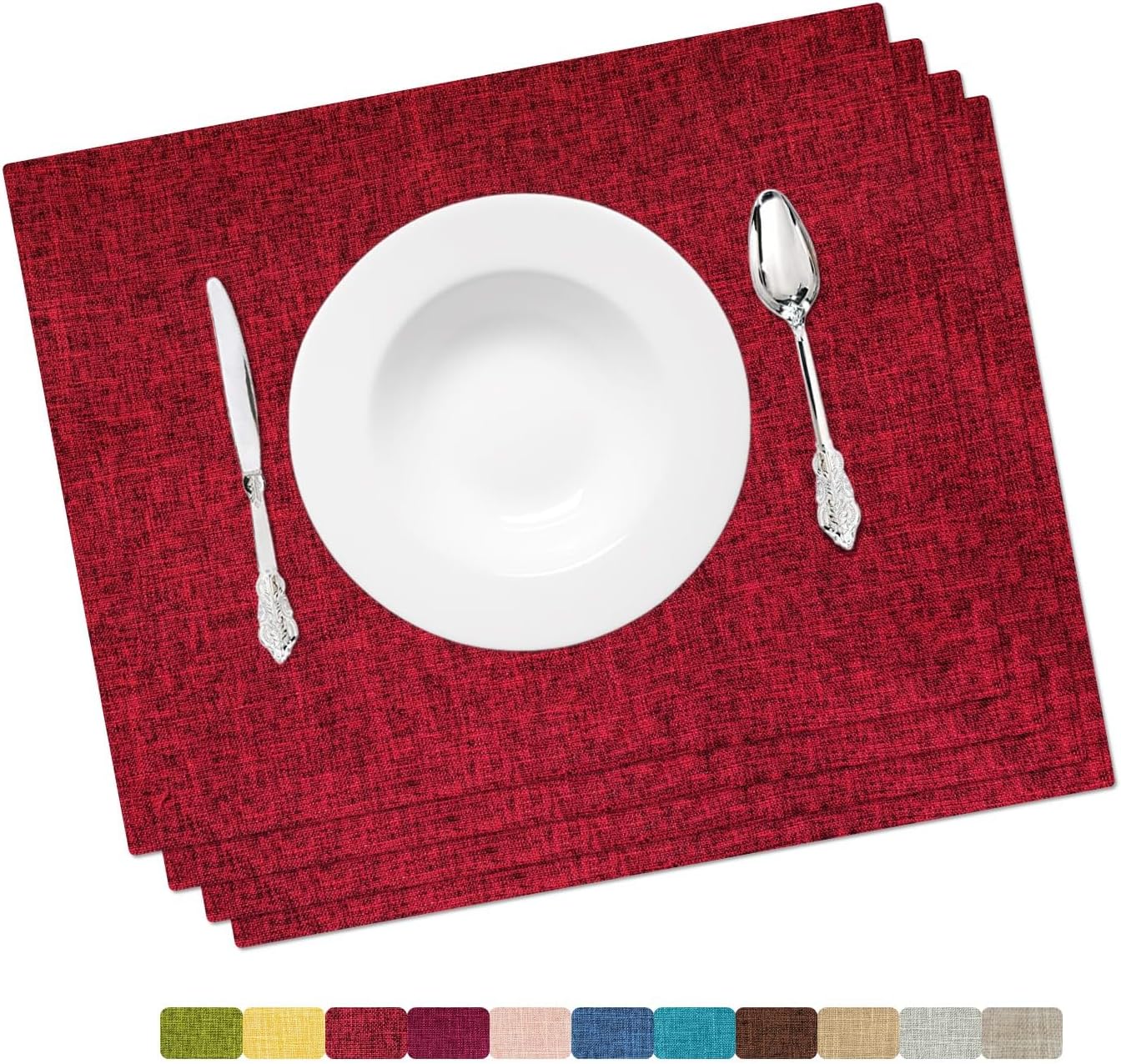 HOMEYNICE Placemat SetWashable Place Mats for Parties