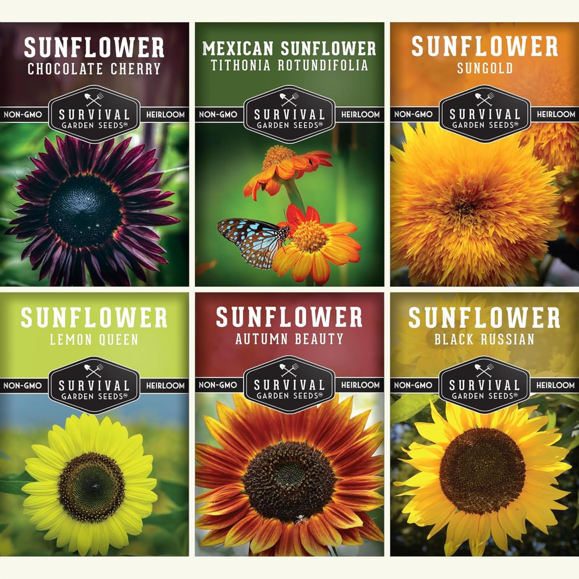 Amazon.com : Sunflower Seeds Collection for Planting | 6 Variety