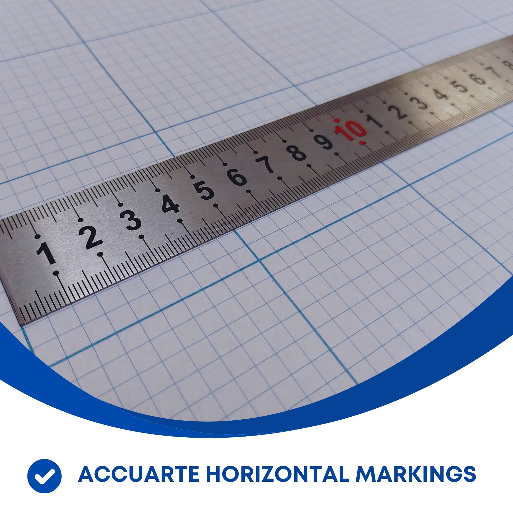 Papel cuadriculado | Rollo de 914 mm x 10 m | Cuadrículas azules impresas de 5 mm y 50 mm | Regla impresa de longitud completa | para dibujo, corte de patrones, ingeniería | Disponible en 50 g/m² y 90
