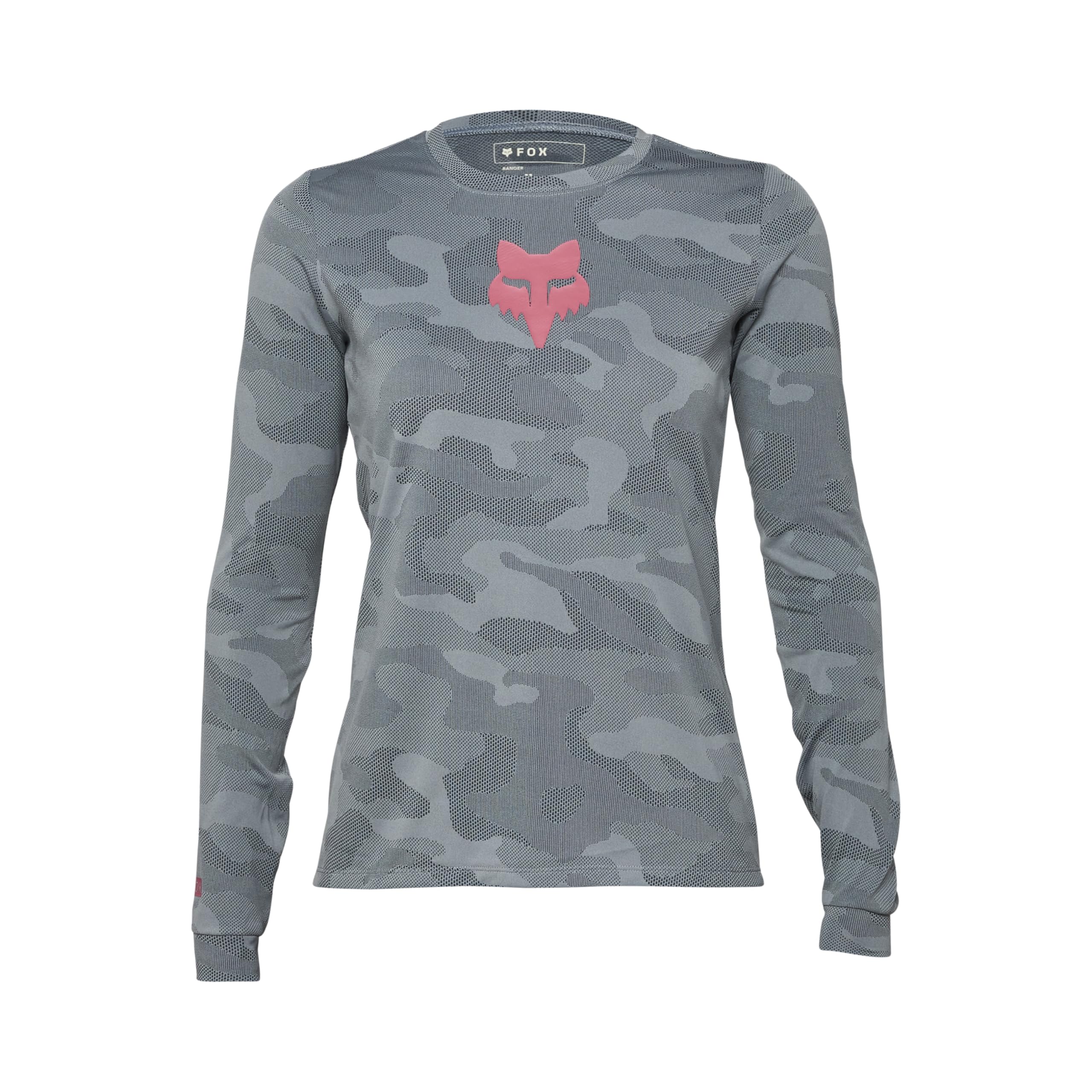 Fox Racing Long Sleeve Cycling Jersey Fox Lady Ranger Tru Dri Cloud Grey XS Maglietta, Grigio Donna