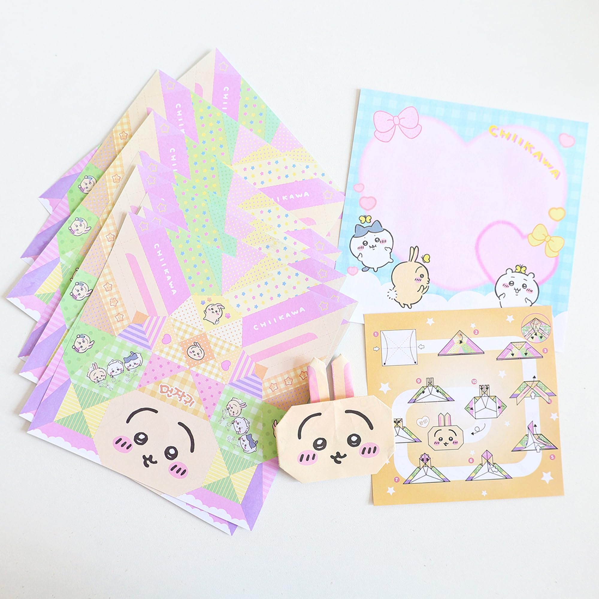 30-Piece Origami Paper Set with Cute Patterns