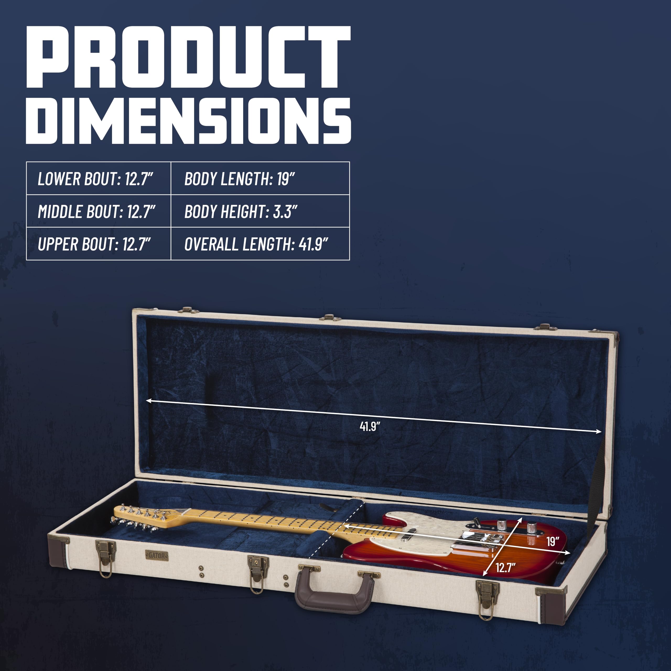 Gator GW-JM ELEC Journeyman Electric Deluxe Wood Case