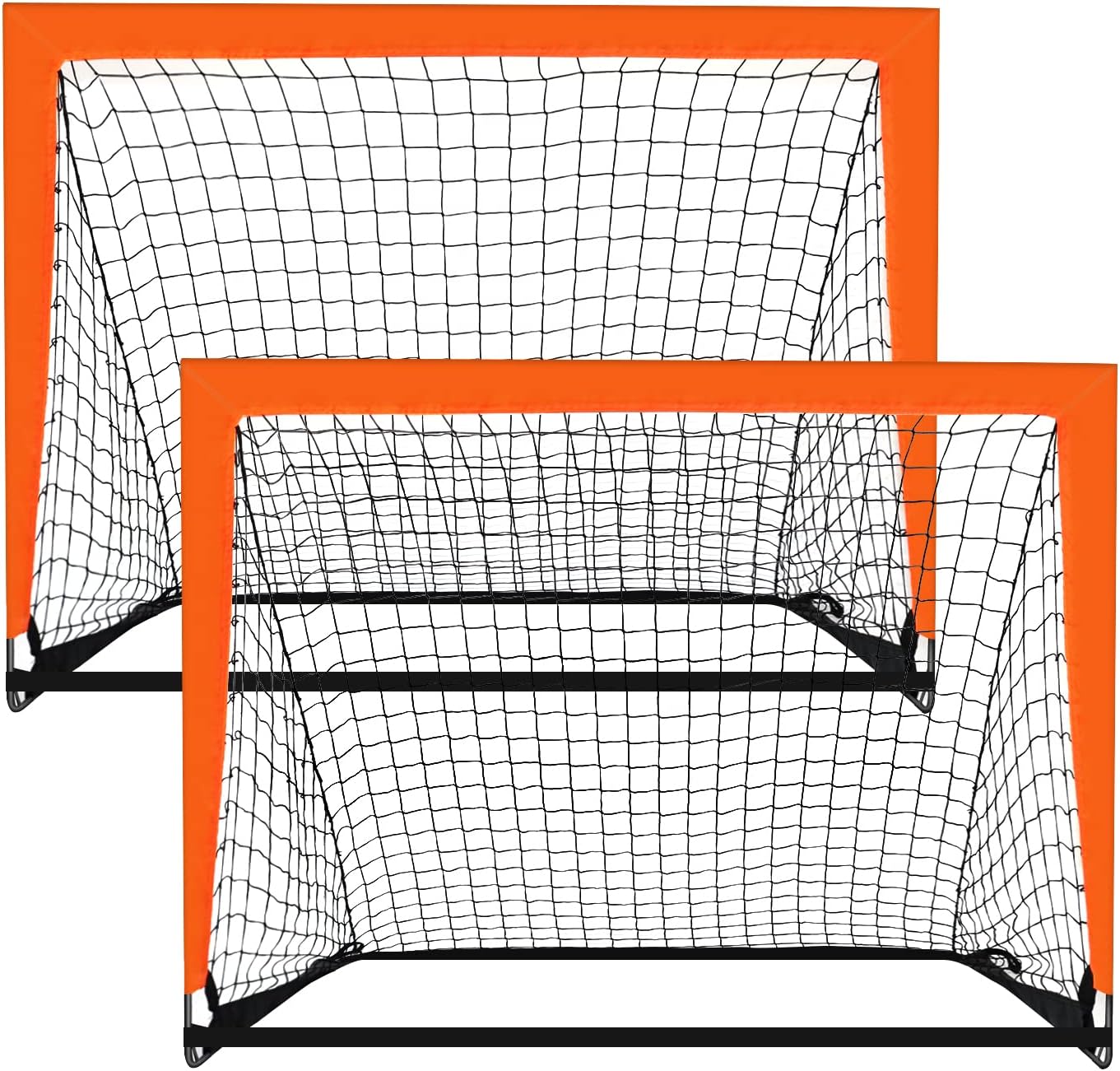 2 Pack 4’ x 3’ Size Portable Kid Soccer Goals for Backyard