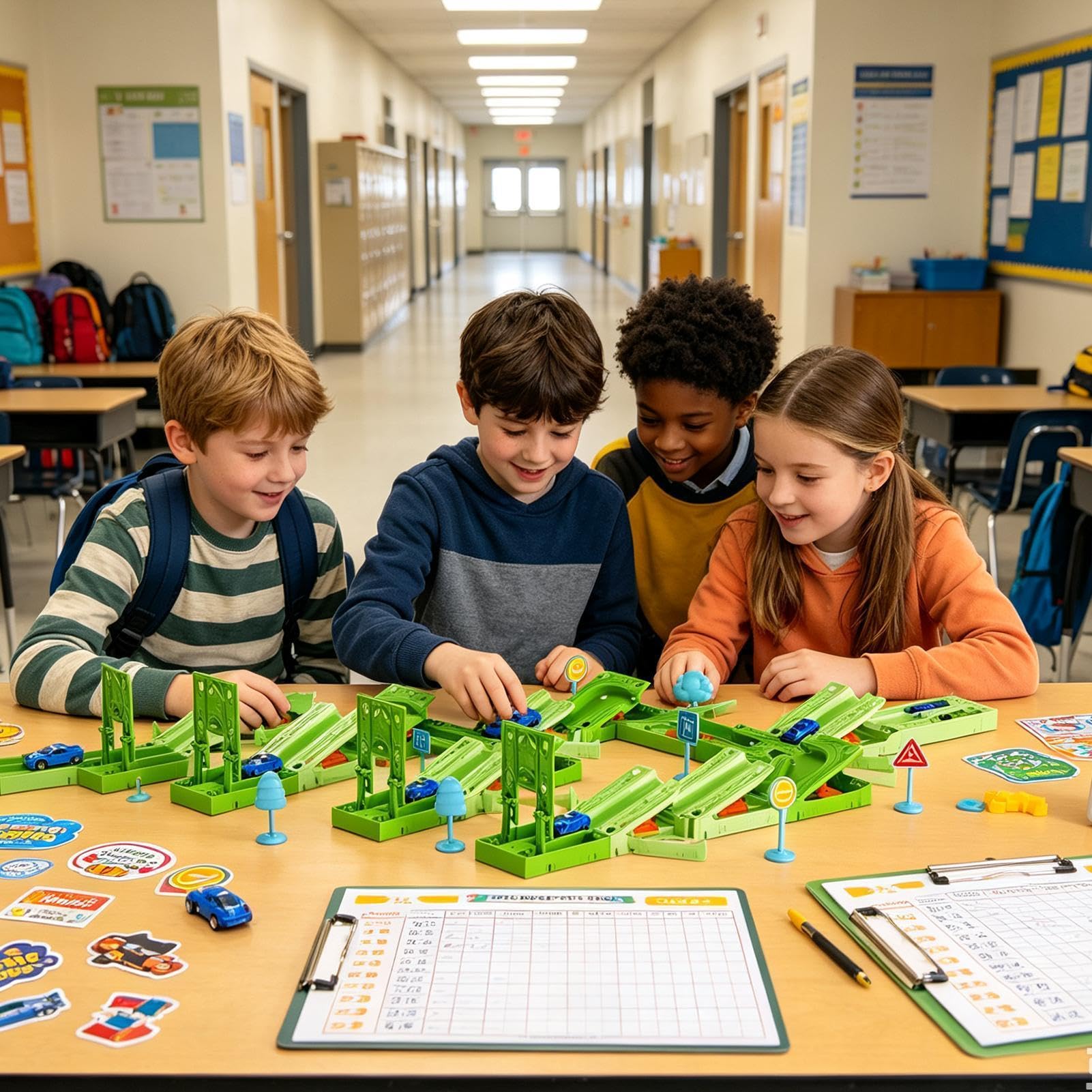 Zestaw Torów Samochodowych dla Dzieci Zabawne Upominki, Puzzle, Gry DIY z | Puzzle Podłogowe Tory Samochodowe Zabawki Dla 3+ Chłopców Dziewczynek Dom Przedszkole Wewnątrz Na
