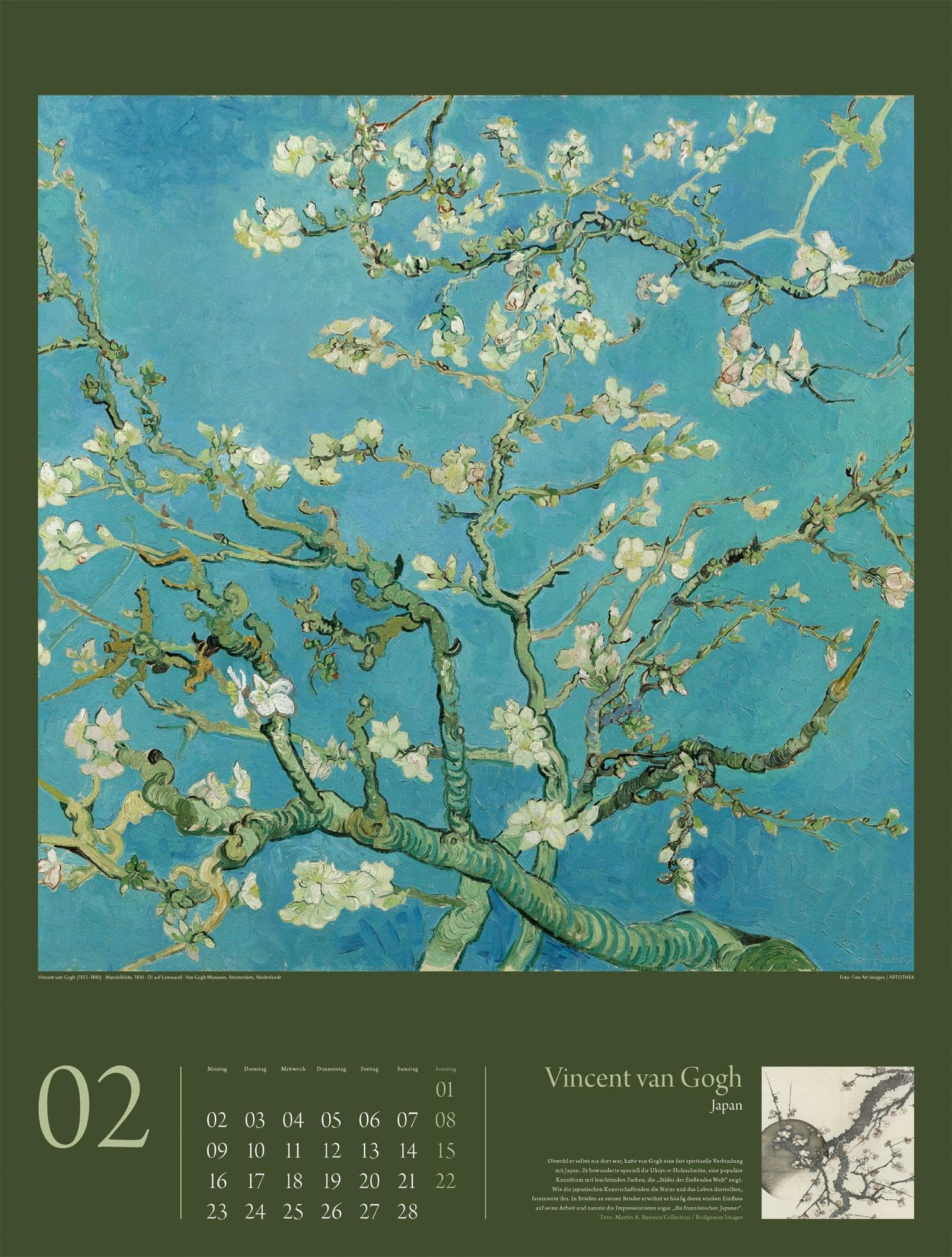 KunstGeschichten Kalender 2026 | Meisterwerke und die Orte ihrer Inspiration | Informativer Kunstkalender im großen Hochformat (50x66 cm) | Mit Texten