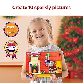 Skillmatics Foil Fun - Mess-Free Holiday Art & Craft Kit for Kids, DIY Creative Activity, Travel Game, Stocking Stuffer & Christmas Gift for Boys & Girls Ages 4, 5, 6, 7, 8, 9