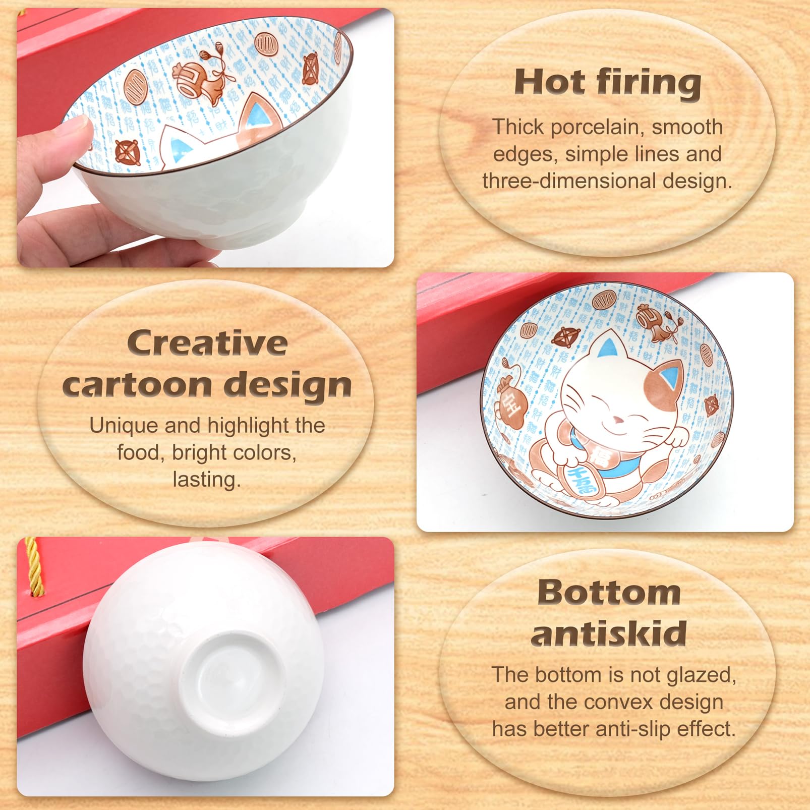 Dekohelden24 Bol En Céramique – Assiette – Assiette – Plat – En Forme De Chat Avec Poisson En Blanc – Gris – Dimensions : Environ 15,5 X 14 X 3 Cm