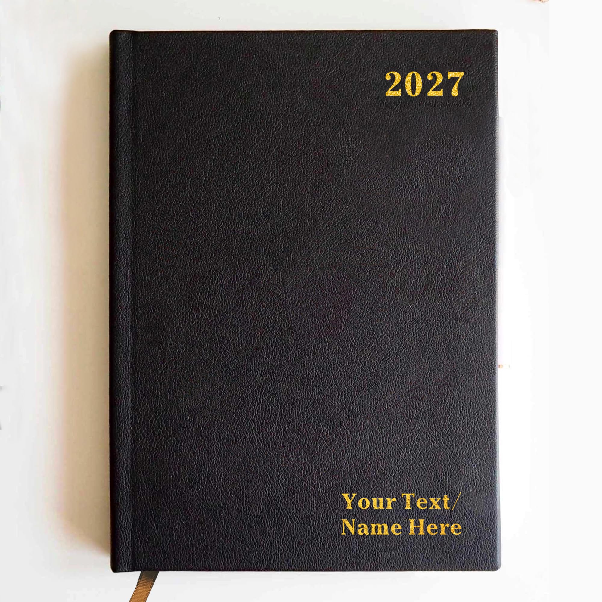 2027 Diary Personalised A5 Daily Notebook Teacher Planner Student Diaries Custom Gift 2027 Diary A5 One Page a Day Notebook for Home Office Teachers Friends Gifts of Christmas (Any Text)
