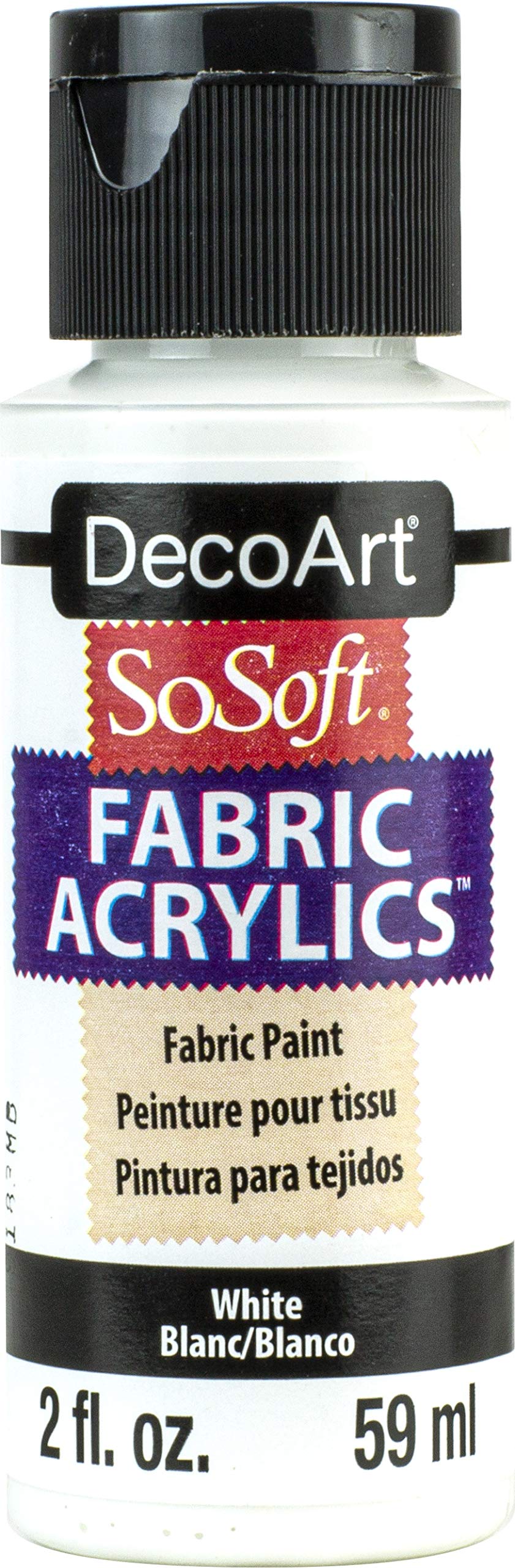 SoSoft Fabric Acrylic Paint 2oz-White