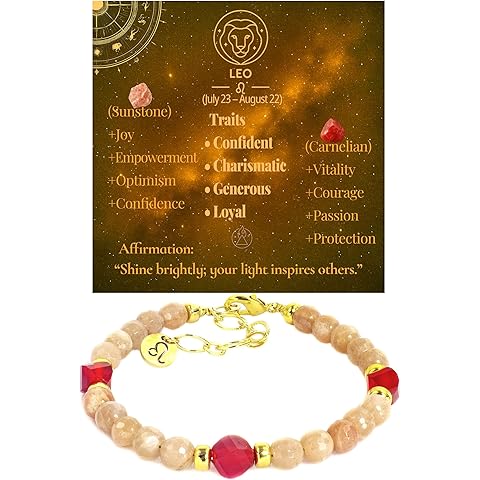 Zodiac Bracelets for Women 12 Constellations Healing Crystal Shiny Facet Beads Birt...