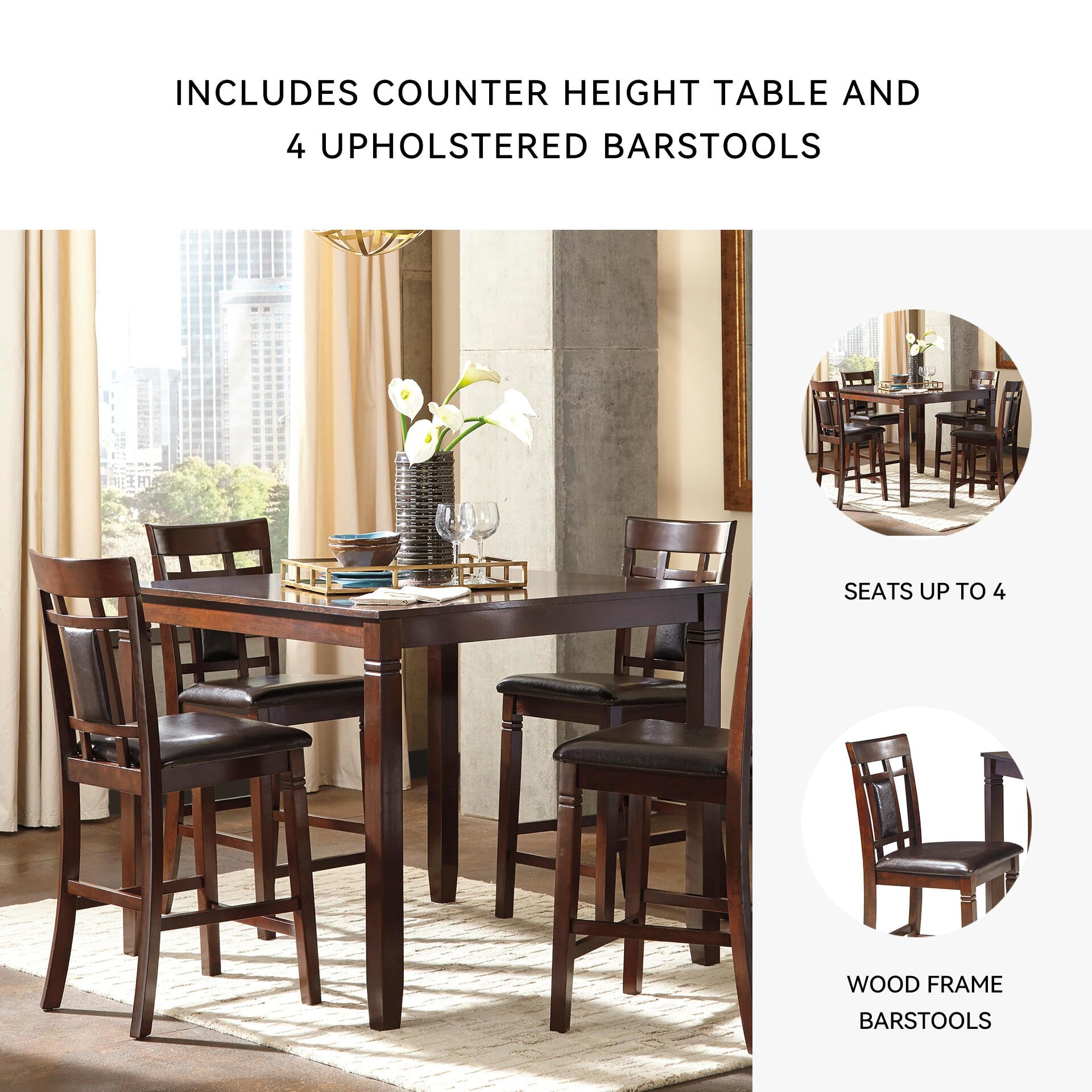 Amazon.com: Signature Design by Ashley Bennox - Juego de comedor