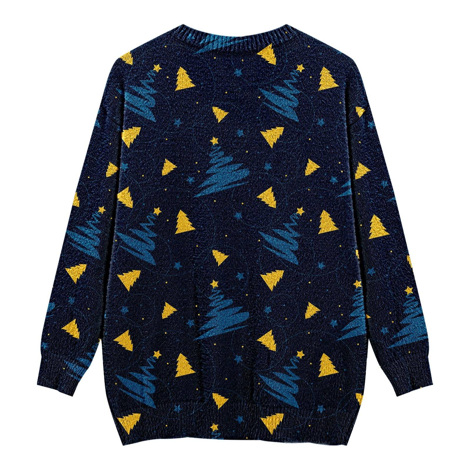 Jersey de Navidad para hombre feo – Jersey de punto para hombre, cuello redondo, manga larga, punto fino, jersey de invierno, tallas grandes, ropa de fiesta de Año Nuevo, parte superior