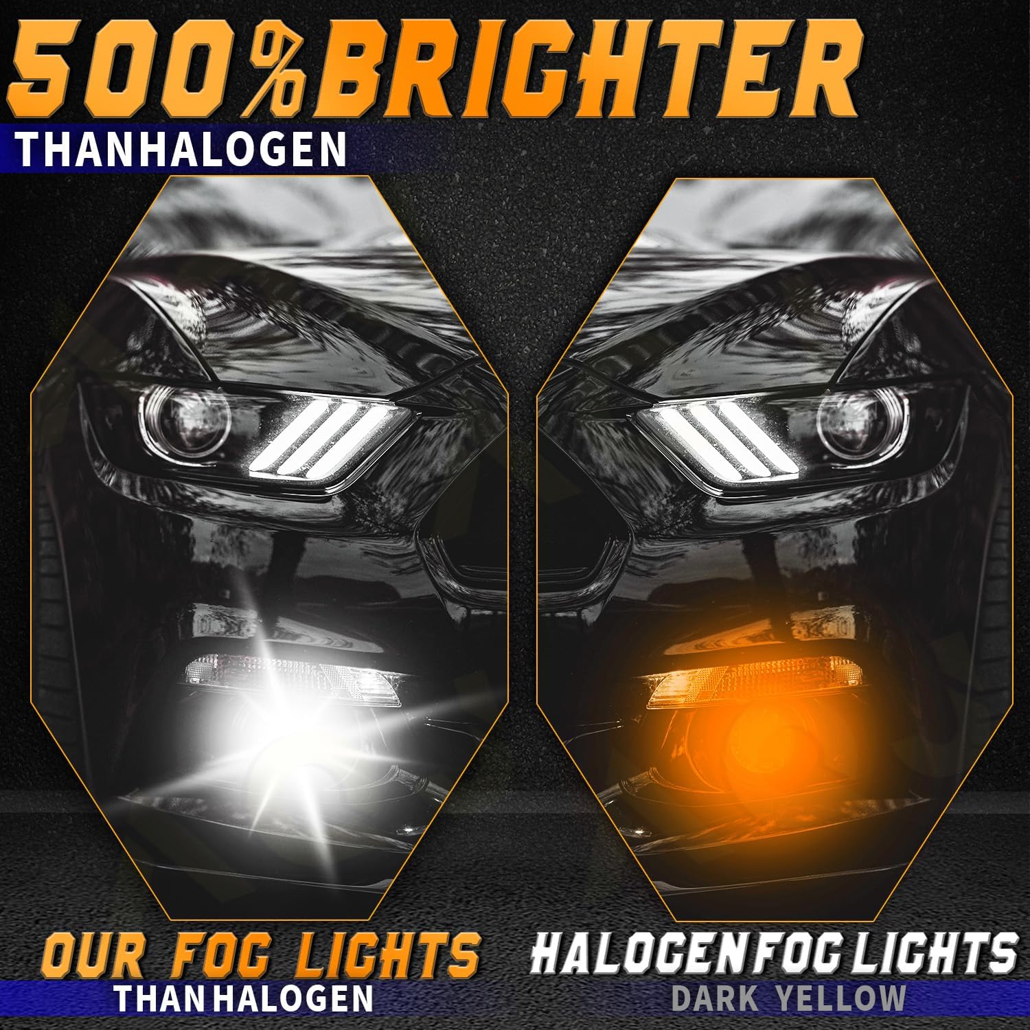 3.5-inch Round Amber white LED fog light,Fit For Nissan Pathfinder R51 2005-2011 2012,500% Brighter Than Halogen, 6000K Eye-Protection White,No Errors,Front Bumper Driving Fog Lamps,2-pack