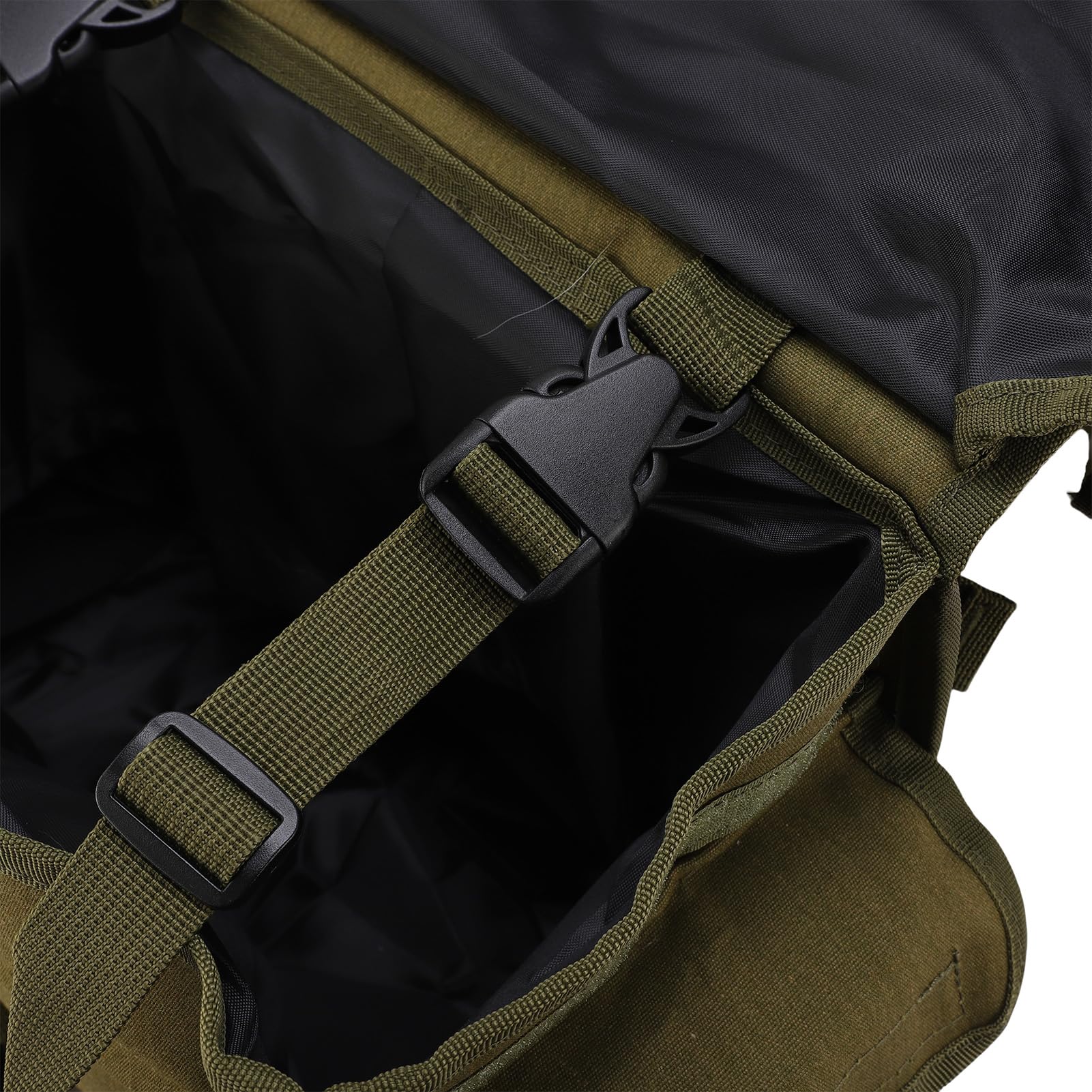 Borsa Doppia per Sedile Bici, Borsa Portaoggetti Posteriore per Portapacchi Posteriore in Tela Impermeabile di Grande capacità, da Sella per Ciclismo con di Cinghie di Sicurezza per Viaggi