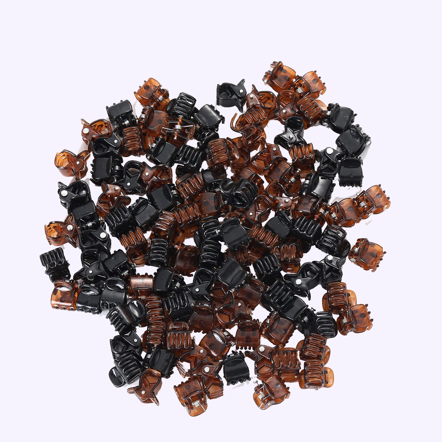 DIYOVNAK 100-Piece Pack of 0.39inch/1cm Hair Claws Clips - Plastic Mini Hairpins for Women & Girls - Hair Accessories & Gifts - Hair Clip Clamp (100