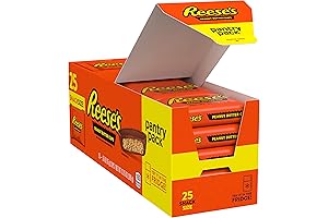 Reece's Peanut Butter Cups | Milk Chocolate Snack Size | 25 Individually Wrapped Pieces