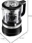 KitchenAid KFC3516BM 3.5 Cup Mini Food Processor, Matte Black