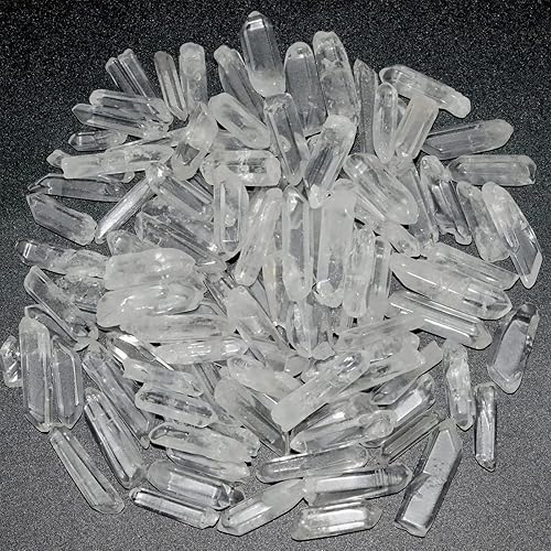 Miniatura 1 de YATOJUZI Puntos de cristal de cuarzo transparente de 1 libra, piedras pulidas irregulares naturales a granel, piedras preciosas al por mayor de