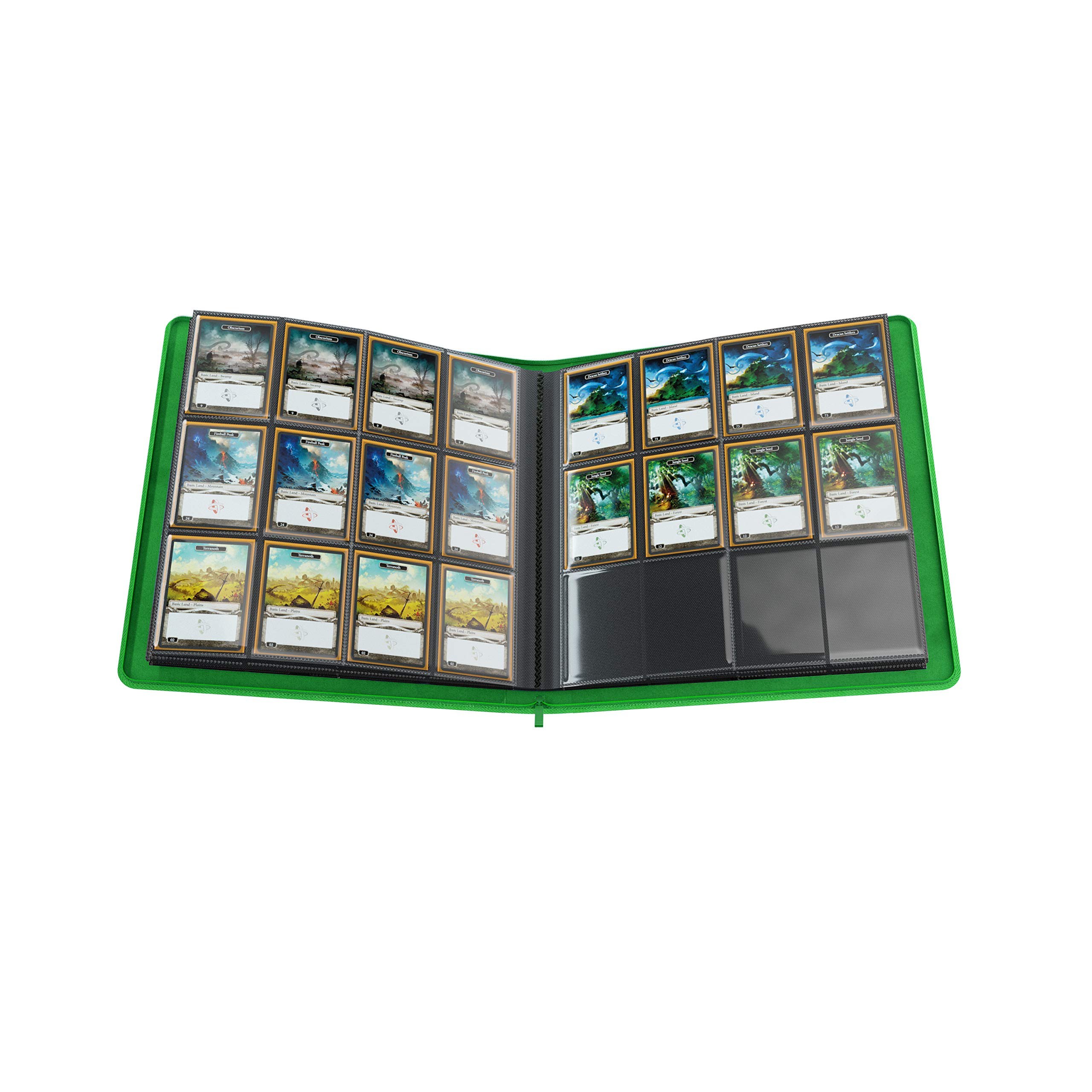 GG: Zip-up Album 24 pocket - Green » Gato Arcano Juegos de Mesa
