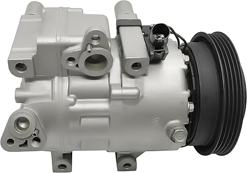 Compresor de CA RYC y embrague de AC FG358 (se adapta a Hyundai Accent 1.6L 2006, 2007, 2008, 2009 compatible con Dodge Attitude 1.6L 2006, 2007,