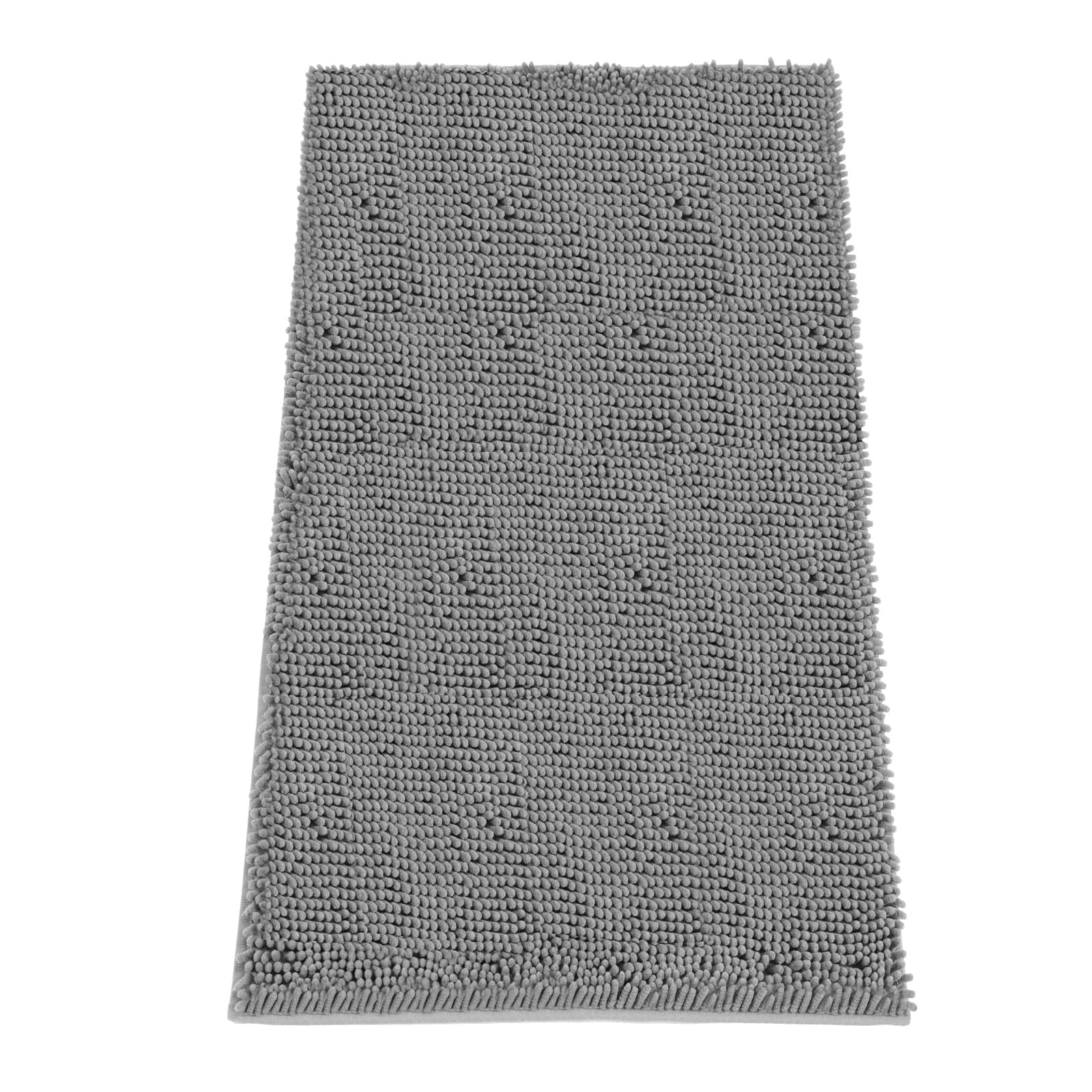 Absorbent Dog Door Mat for Muddy Paws, 72" x 36" Chenille Indoor Mats for Entryway, Trap Dirt Front Door Mat Indoor Entrance Washable Non Slip Soft Light Grey