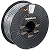 Amazon Basics 3D-Drucker-Filament aus PLA-Kunststoff, 1.75 mm, Silberfarben, 1-kg-Spule
