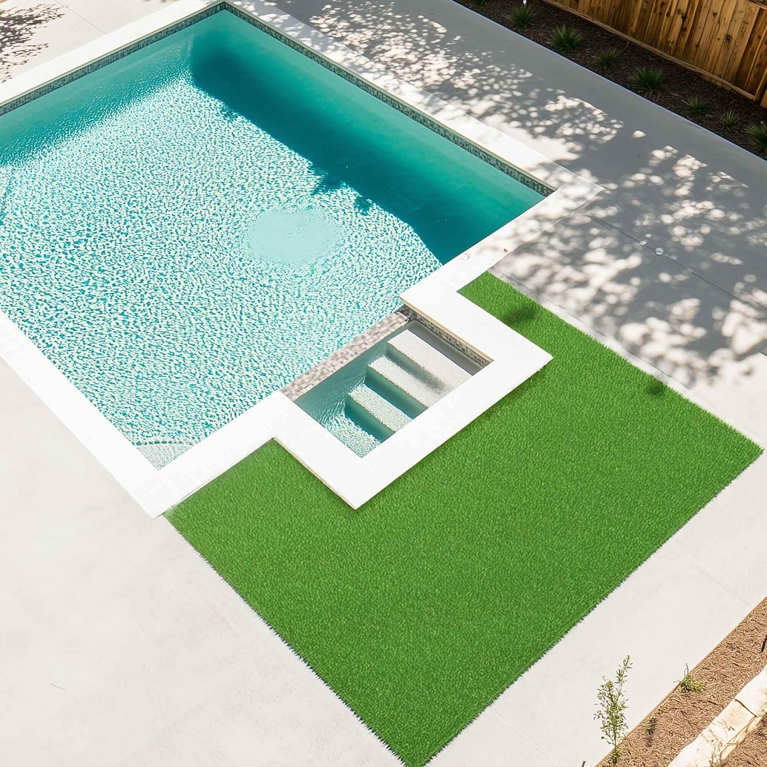 Yescom Artificial Grass Turf Fake Grass Rug Synthetic Lawn with Drainage Holes for Backyard Garden Outdoor Indoor Decor 33'x3'(99 Sq.Ft) 0.8" H