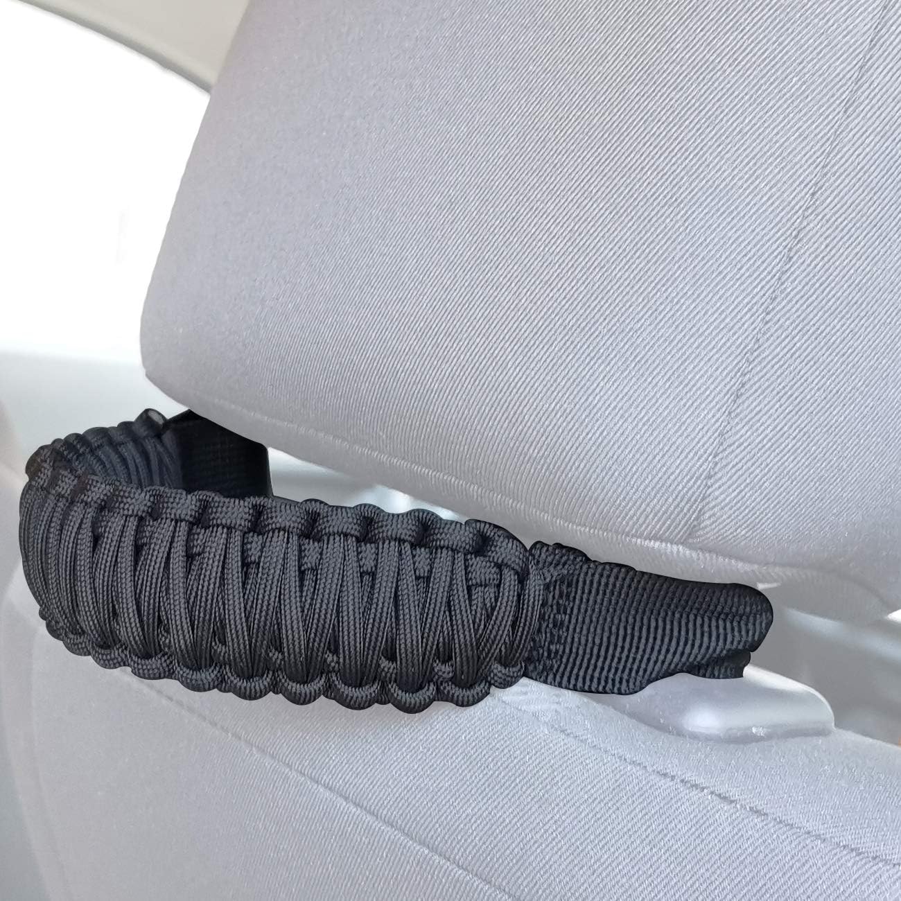 Paracord Handle,Headrest Grab Handles fit for Jeep Wrangler TJ JK JL