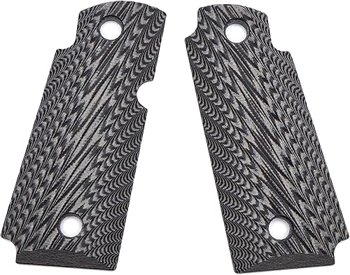 Miniatura 6 de BESTWEST Puños G10 personalizados para Kimber Micro Carry 380 ACP G10 con Ambi, textura agresiva OPS Starburst 6 opciones de color