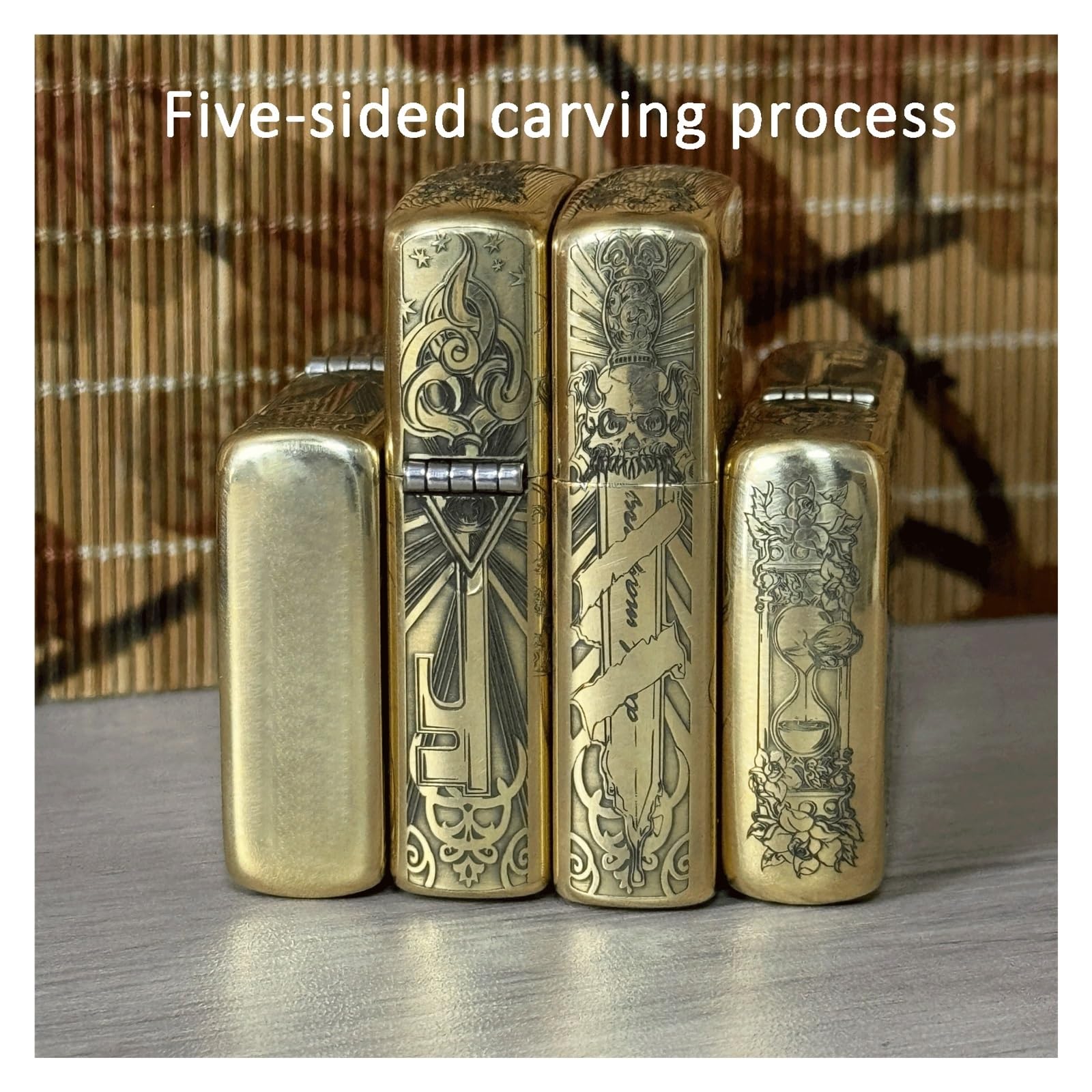 Briquet tempête au kérosène - Design portable vintage - Rechargeable - Pour homme
